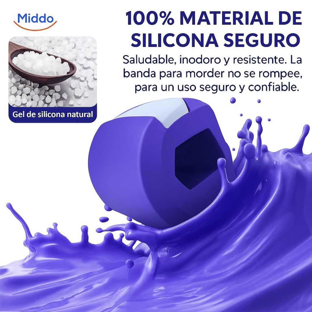 Entrenador de mandíbula KaakMaster™ Pro: la mejor opción para una mandíbula firme y masculina-PAQUETE X 4 - Variación  DE kg