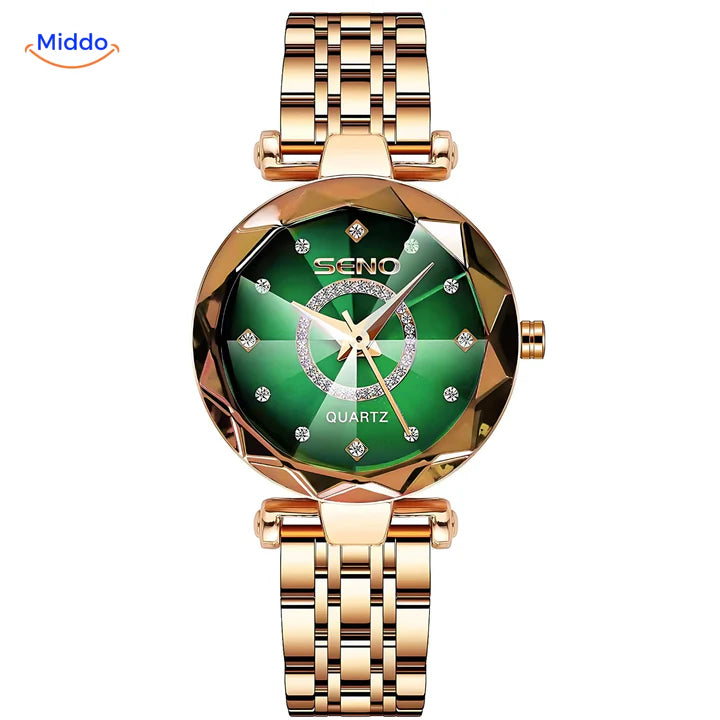 Reloj SENO™ de cuarzo para mujer - Reloj de acero inoxidable y resistente al agua
