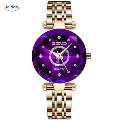 Reloj SENO™ de cuarzo para mujer - Reloj de acero inoxidable y resistente al agua