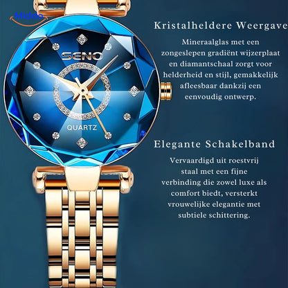 Reloj SENO™ de cuarzo para mujer - Reloj de acero inoxidable y resistente al agua