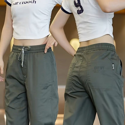 Pantalón Cargo Estilo Deportivo, Elástico de secado Rápido, Impermeable, Ajuste Cómodo con 35% de Descuento