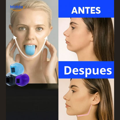 Entrenador de mandíbula KaakMaster™ Pro: la mejor opción para una mandíbula firme y masculina-PAQUETE X 4 - Variación  DE kg