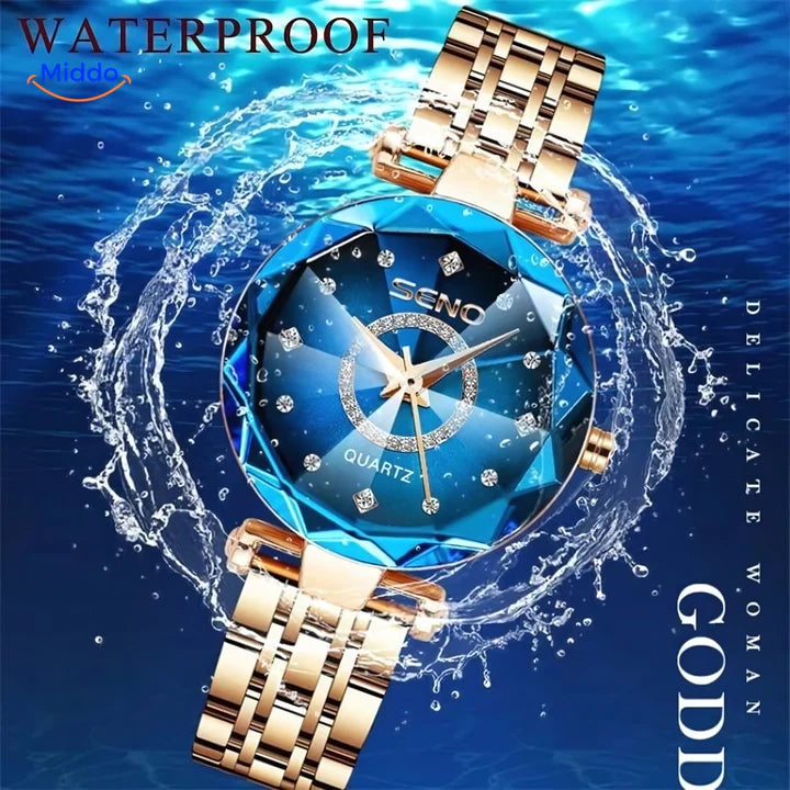 Reloj SENO™ de cuarzo para mujer - Reloj de acero inoxidable y resistente al agua