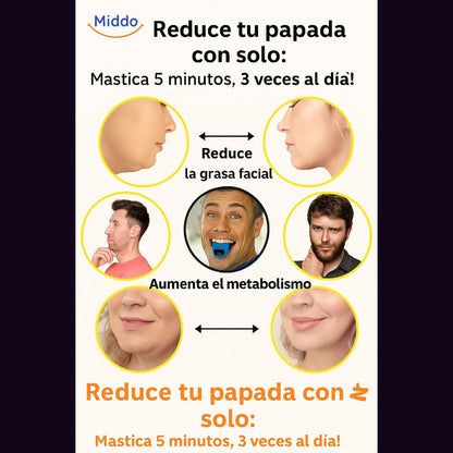 Entrenador de mandíbula KaakMaster™ Pro: la mejor opción para una mandíbula firme y masculina-PAQUETE X 4 - Variación  DE kg