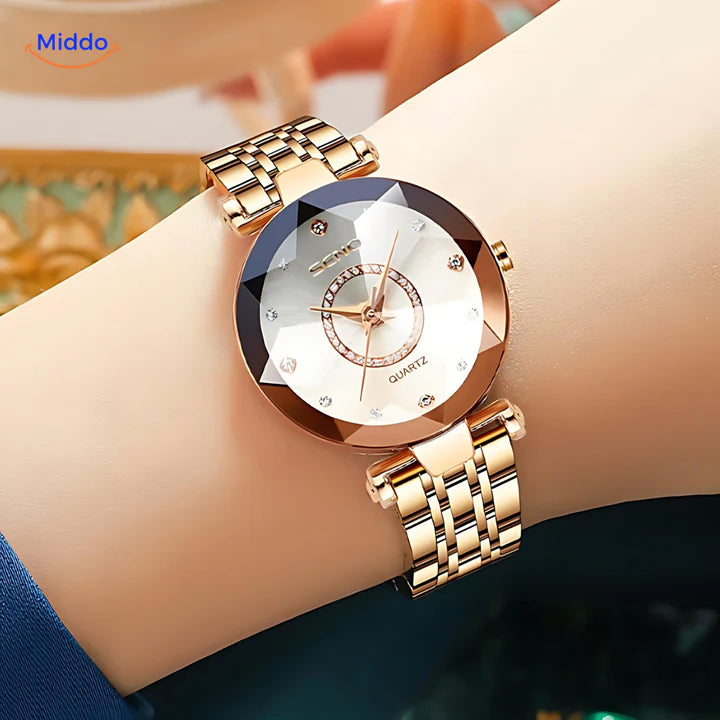 Reloj SENO™ de cuarzo para mujer - Reloj de acero inoxidable y resistente al agua