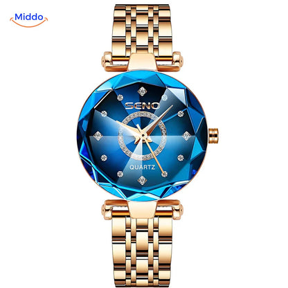 Reloj SENO™ de cuarzo para mujer - Reloj de acero inoxidable y resistente al agua