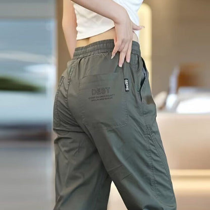 Pantalón Cargo Estilo Deportivo, Elástico de secado Rápido, Impermeable, Ajuste Cómodo con 35% de Descuento