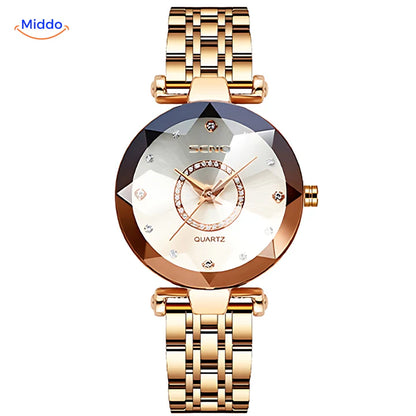 Reloj SENO™ de cuarzo para mujer - Reloj de acero inoxidable y resistente al agua