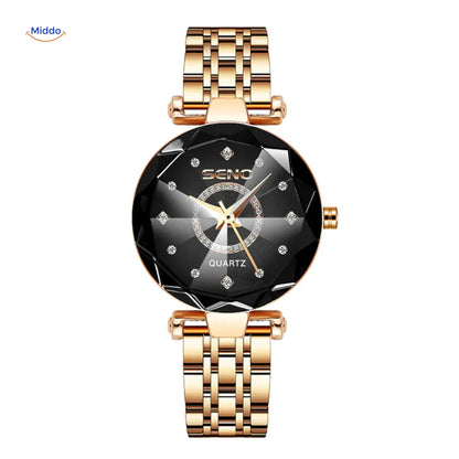 Reloj SENO™ de cuarzo para mujer - Reloj de acero inoxidable y resistente al agua