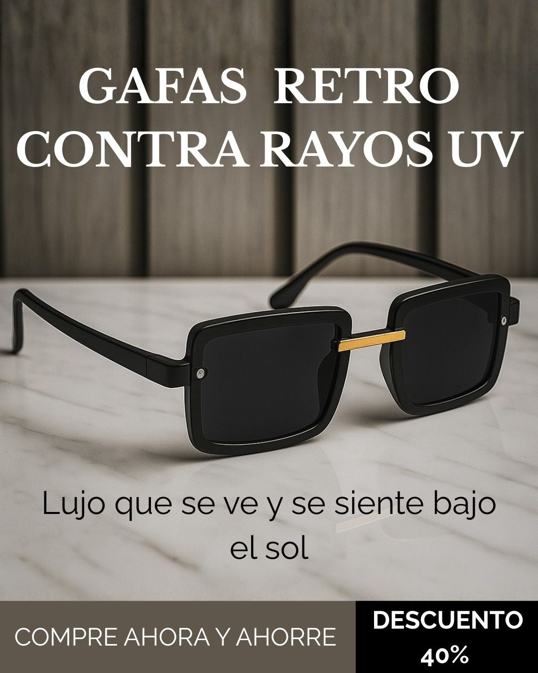 Gafas de Sol Retro 40% Descuento