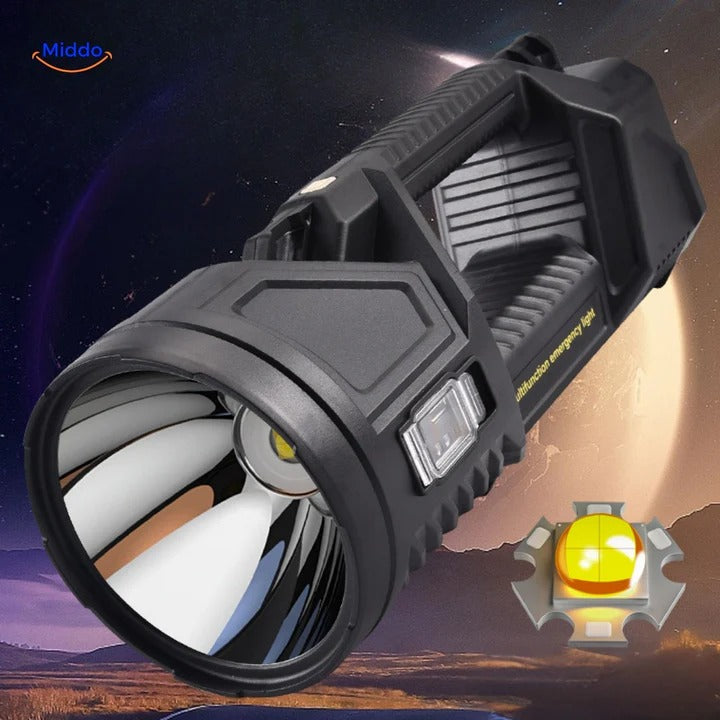 Super linterna PowerBeam™ | Ultraclara • 6000 mAh • Alcance de 500 m