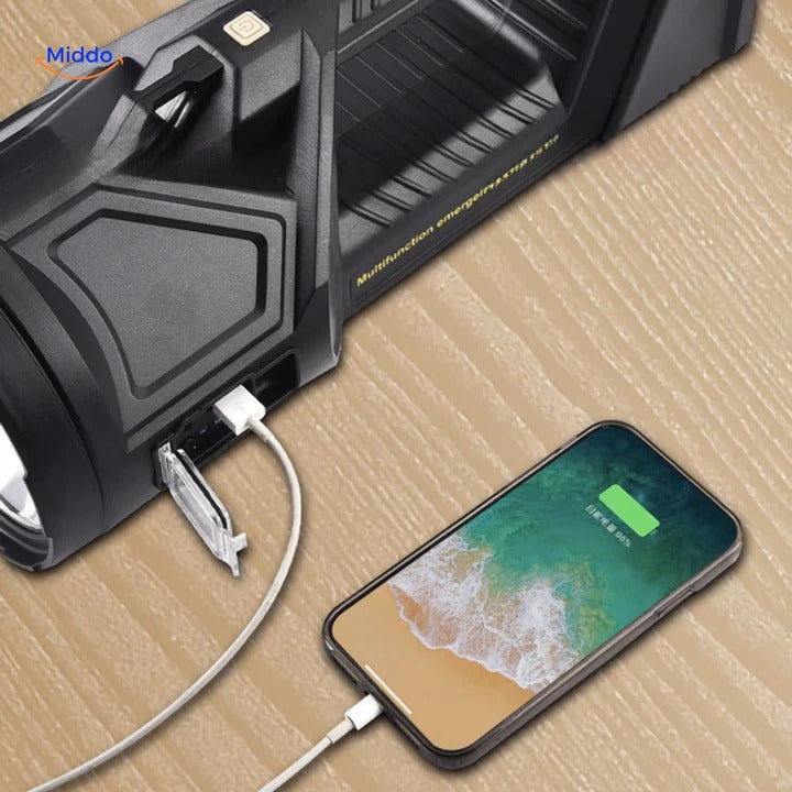 Super linterna PowerBeam™ | Ultraclara • 6000 mAh • Alcance de 500 m