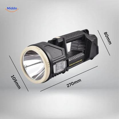 Super linterna PowerBeam™ | Ultraclara • 6000 mAh • Alcance de 500 m