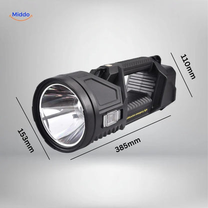 Super linterna PowerBeam™ | Ultraclara • 6000 mAh • Alcance de 500 m